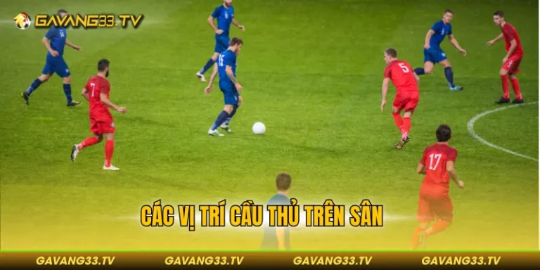 các vị trí cầu thủ trên sân