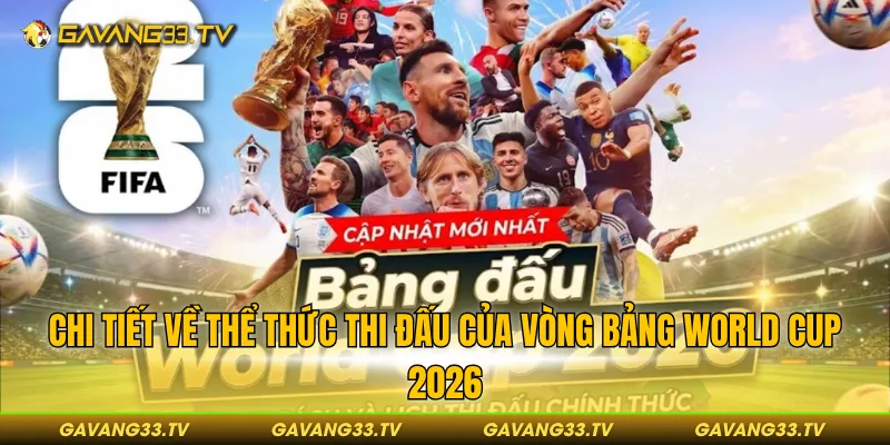 Chi tiết về thể thức thi đấu của vòng bảng World Cup 2026