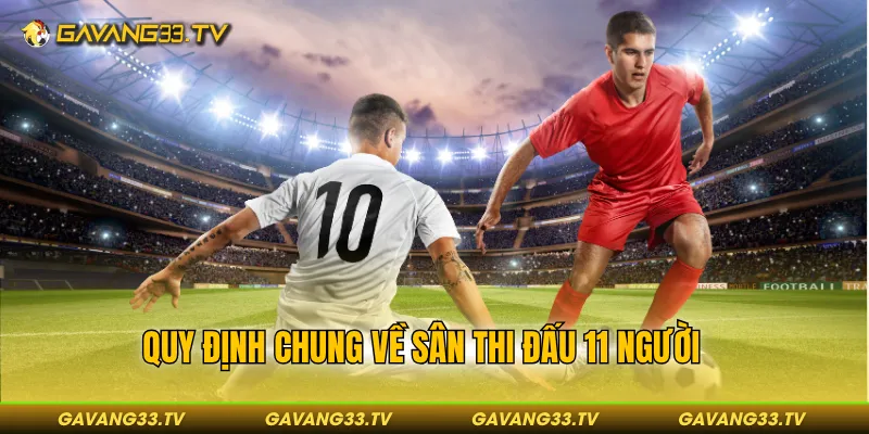 Quy định chung về sân thi đấu 11 người