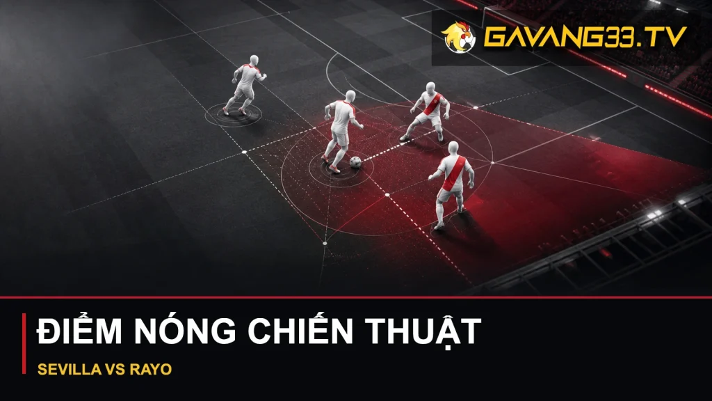 Ảnh minh họa điểm nóng chiến thuật trận Sevilla gặp Rayo Vallecano