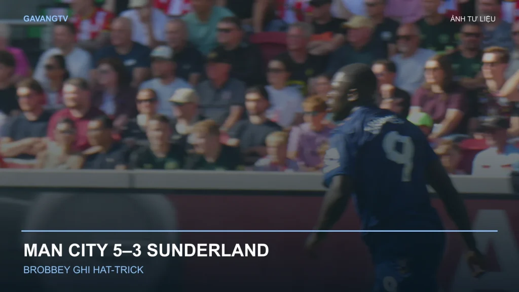 Ảnh tư liệu Brian Brobbey trong trận Brentford – Sunderland tháng 9/2026