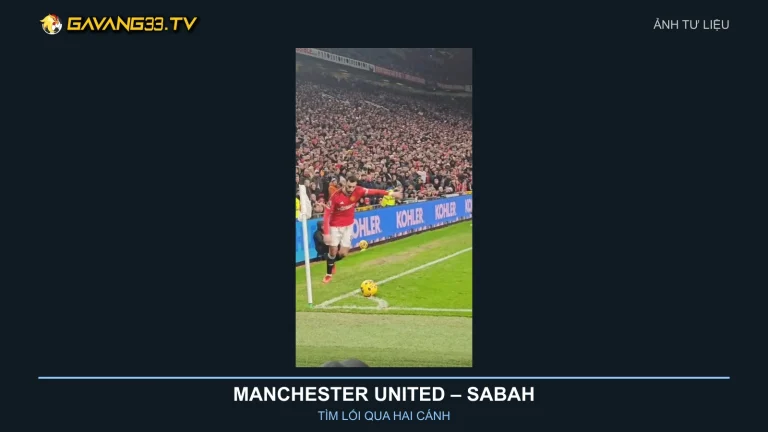 Manchester United vs Sabah: Tìm đường qua hai cánh 1 Ảnh tư liệu Bruno Fernandes trong màu áo Manchester United