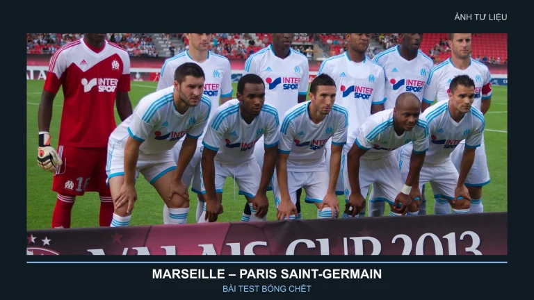 Marseille vs Paris Saint-Germain: Bài test bóng chết 3 Ảnh tư liệu đội hình Olympique de Marseille tại Valais Cup 2013