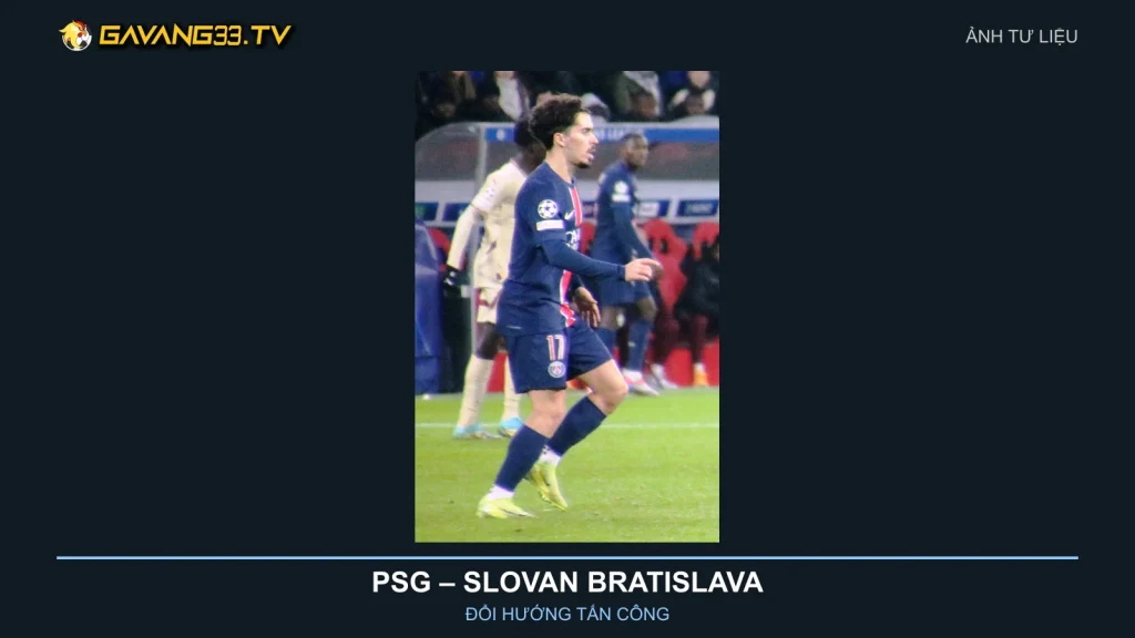 Ảnh tư liệu cầu thủ Paris Saint-Germain trong trận tại Salzburg năm 2024