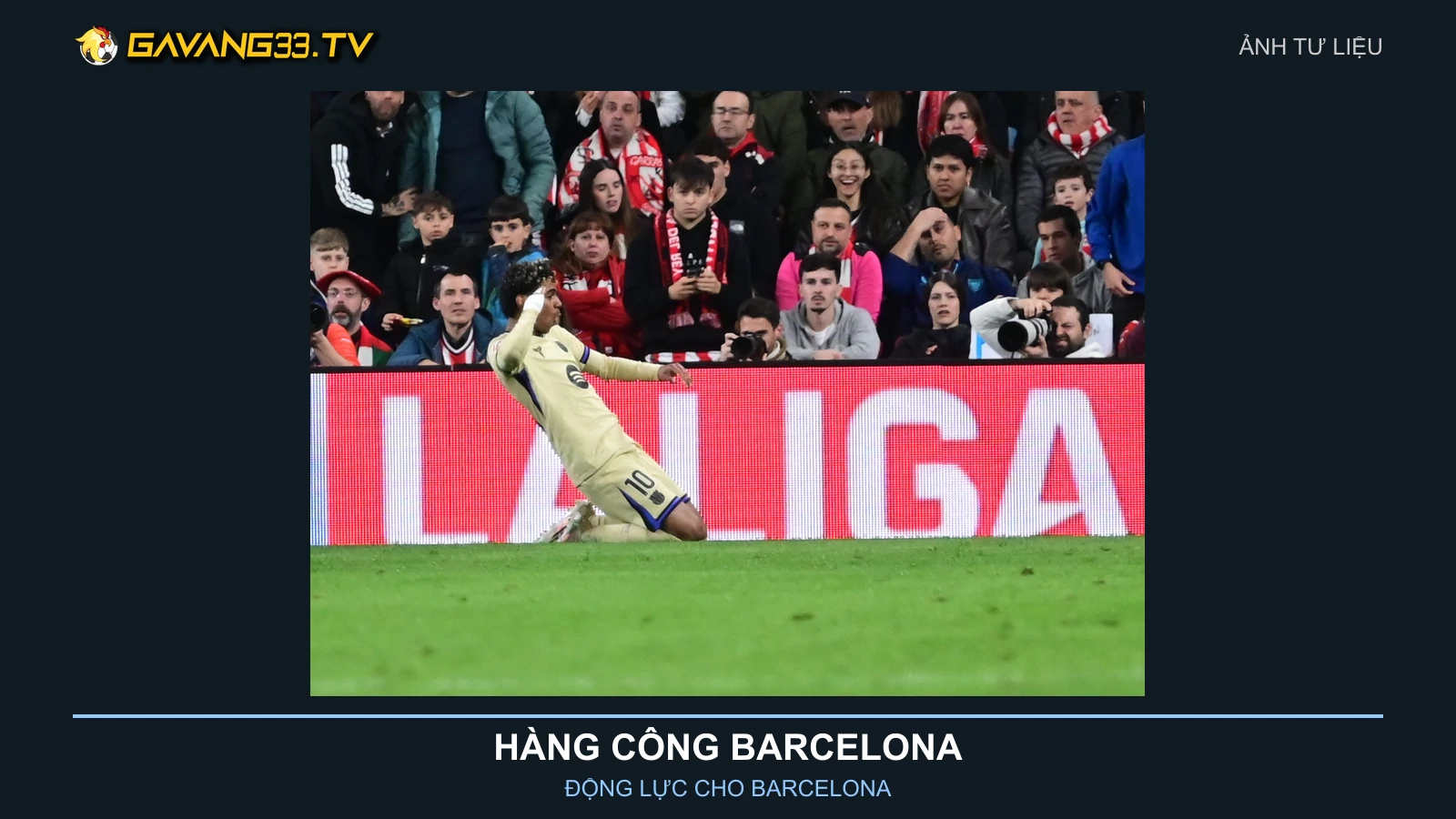 Ảnh tư liệu Lamine Yamal trong màu áo Barcelona